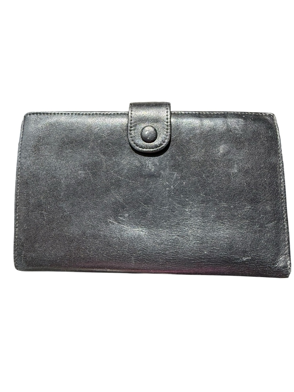 Beautiful Black Leather CHANEL Wallet Series 4 w/ Unbranded Crossbody Chain - Picture 6 of 13